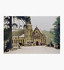 Snowy church Photographic Print