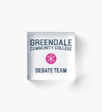 Greendale Community College Debate Team Acrylic Block