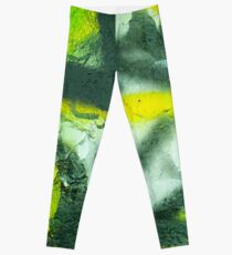 Black Yellow White Leggings