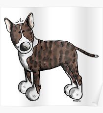 Funny Bully - Bullterrier - Bull Terrier - Dog - Dogs - Gift - Comic Poster