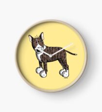 Funny Bully - Bullterrier - Bull Terrier - Dog - Dogs - Gift - Comic Clock