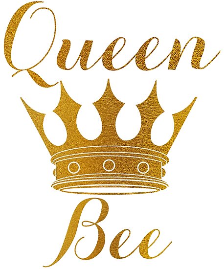 Download Póster «Abeja reina de oro y corona» de podartist | Redbubble