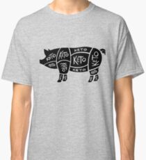 Keto Butcher Diagram — Pig Classic T-Shirt