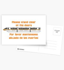Veuillez vous tenir à l'écart des portes Cartes postales