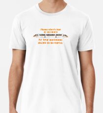 Bitte halte dich von den Türen fern Männer Premium T-Shirts