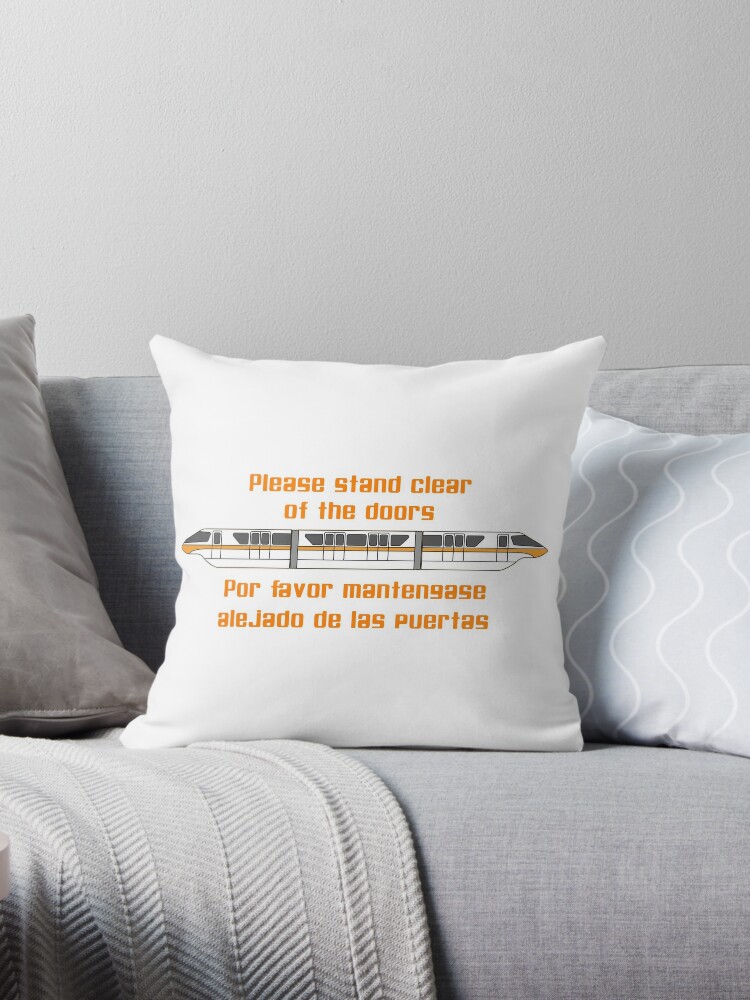 Please Stand Clear Of The Doors Throw Pillow By Street99