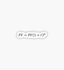Compound interest equation Sticker