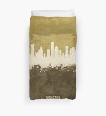 Houston Texas Skyline Duvet Cover