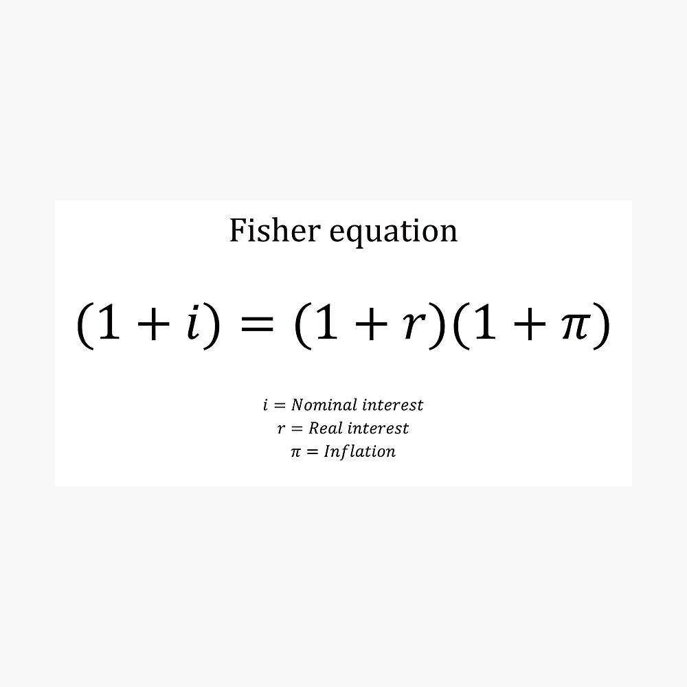 "Fisher Equation With Description" Photographic Print By Moneyneedly ...