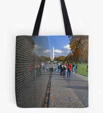 Wall of reflection Tote Bag