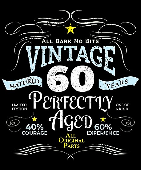 Download "Funny Vintage 60th Birthday Gift " Photographic Print by ...