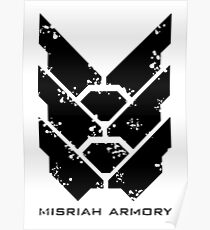 Misriah Armory Weathered Logo | Halo Poster