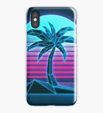 Vaporwave tree iPhone Case