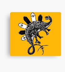 Dinosaur and Skateboards Canvas Print