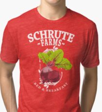 Schrute Farms Bed & Breakfast The Office Beets Tri-blend T-Shirt