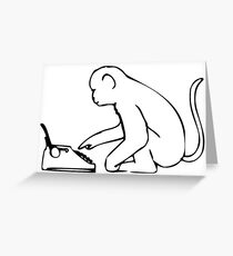 Smart Monkey Greeting Card