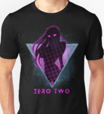Zero Two - Future 80s Anime | Darling in the Franxx Slim Fit T-Shirt