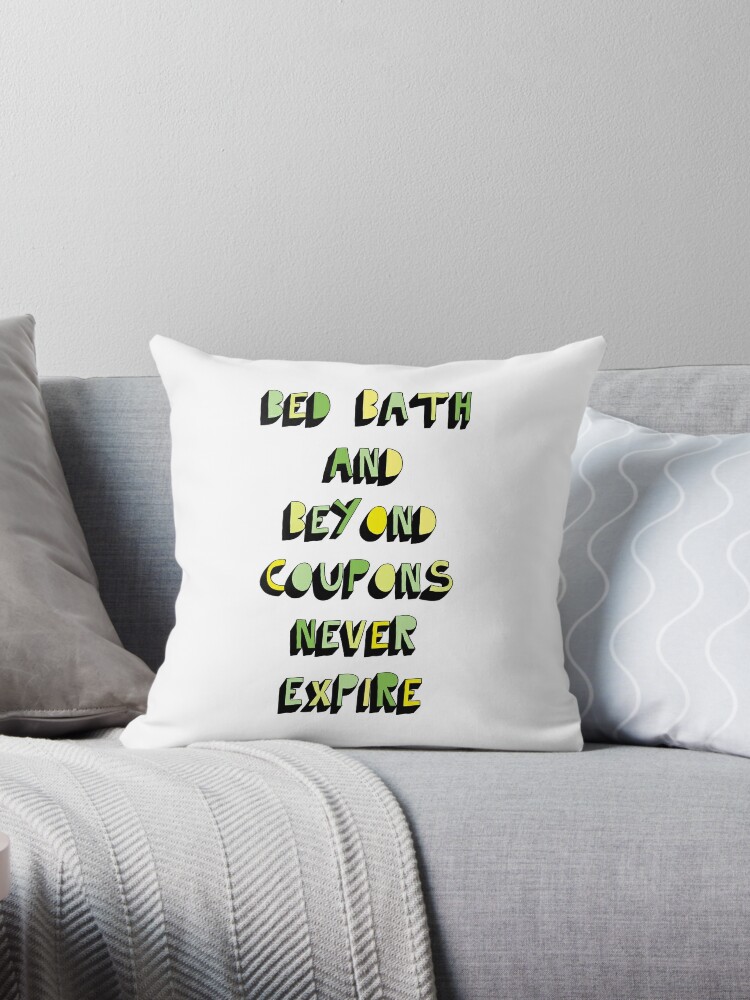 Bed Bath And Beyond Throw Pillow By Restlessbear Redbubble