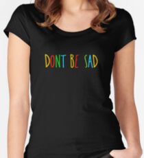 Camiseta entallada de cuello redondo No seas triste - Scotty Sire