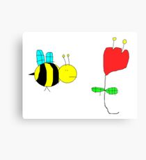 Bumble Bee in The Rose Metal Print