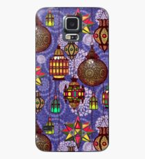 Moroccan Lanterns in a Marrakesh Market in Glowing Colors Against Blue Case/Skin for Samsung Galaxy