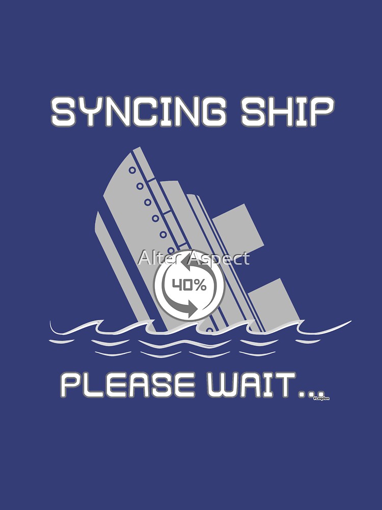 "Syncing Ship" Pullover Hoodie by Loqdon | Redbubble