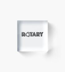 Rotary Mazda Stymbol Acrylic Block
