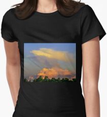 Clouds formations as an eagle Women's Fitted T-Shirt