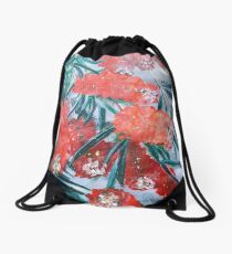 BOTTLE BRUSH FLOWER Drawstring Bag