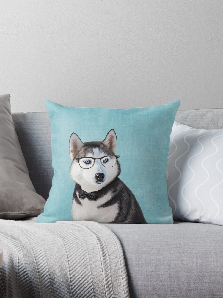 siberian husky pillow