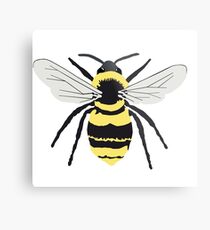 Bumble Bee on Transparent Background Metal Print