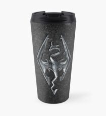 Skyrim Logo - Iron Embossed in Granite Travel Mug