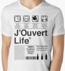 J'Ouvert Life Men's V-Neck T-Shirt
