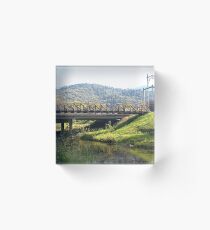 Mount Beauty At The Bridge Acrylic Block