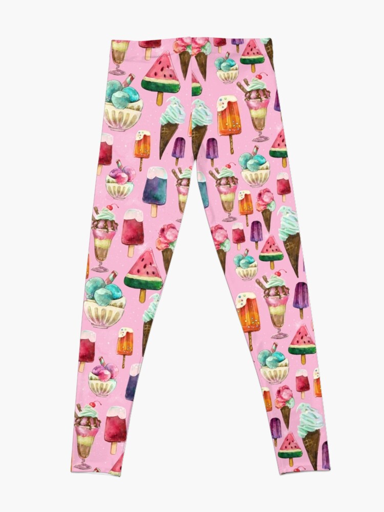 Alternate view of ice-cream pattern Leggings