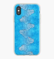 Hippoline - Sky Blue iPhone Case