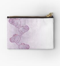 Hippoline - Purple Stripe Zipper Pouch