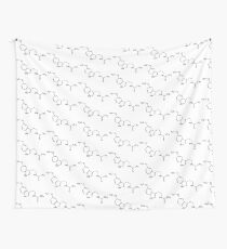 Melatonin structural formula Wall Tapestry