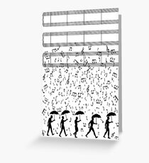 Singen im Raaaain Grußkarte