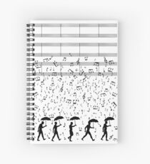 Singing in the Raaaain Spiral Notebook