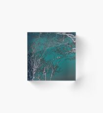 Turquoise Sky Acrylic Block
