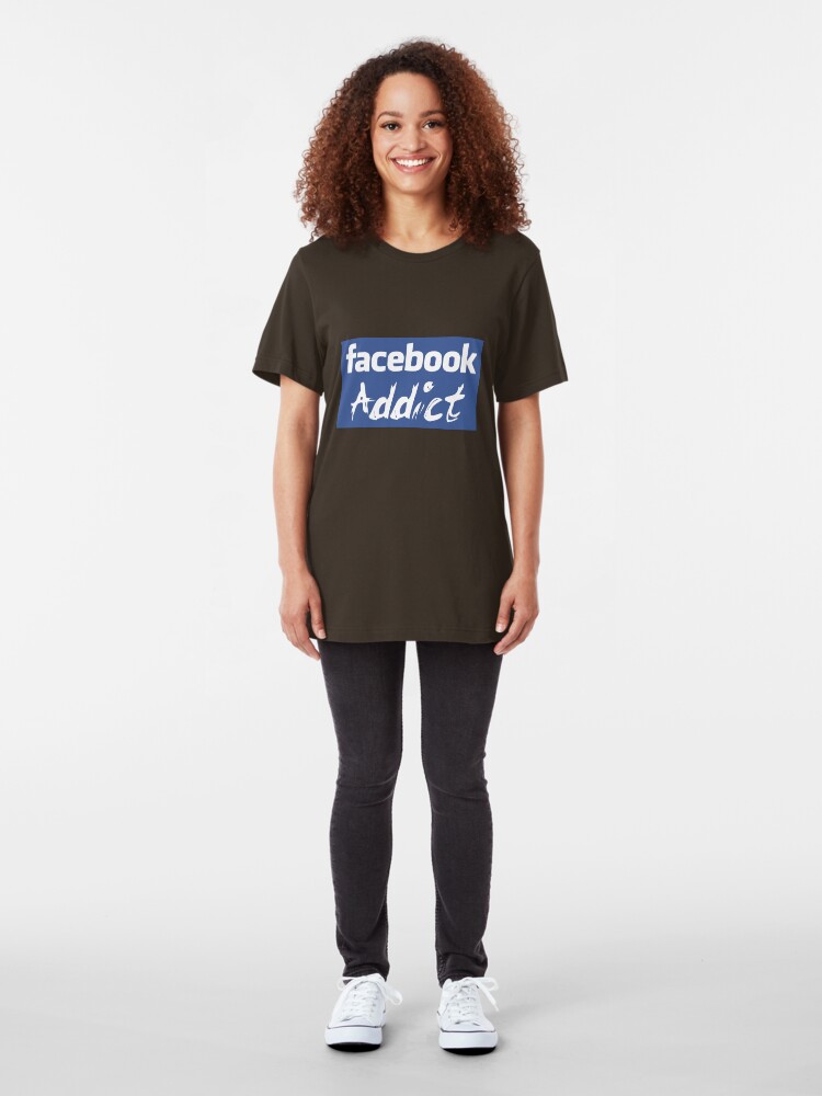 Alternate view of Facebook Addict Slim Fit T-Shirt