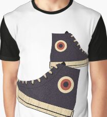 Vintage High-Top Tennis Shoes Graphic T-Shirt