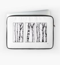 Silver Birch Ink Drawing Laptop Sleeve