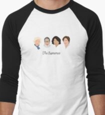 The Supremes (black text/white background) Men's Baseball ¾ T-Shirt