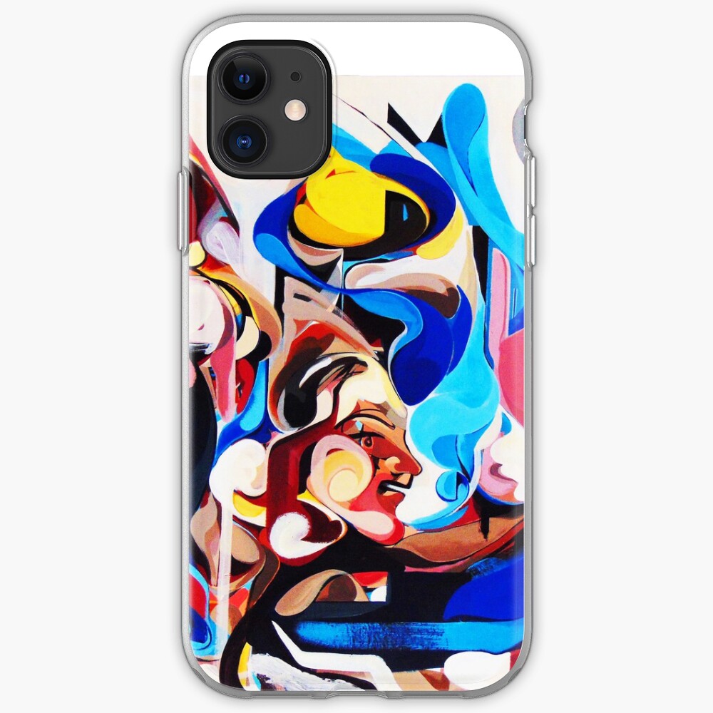 Expressive Abstract People Composition painting iPhone Case & Cover