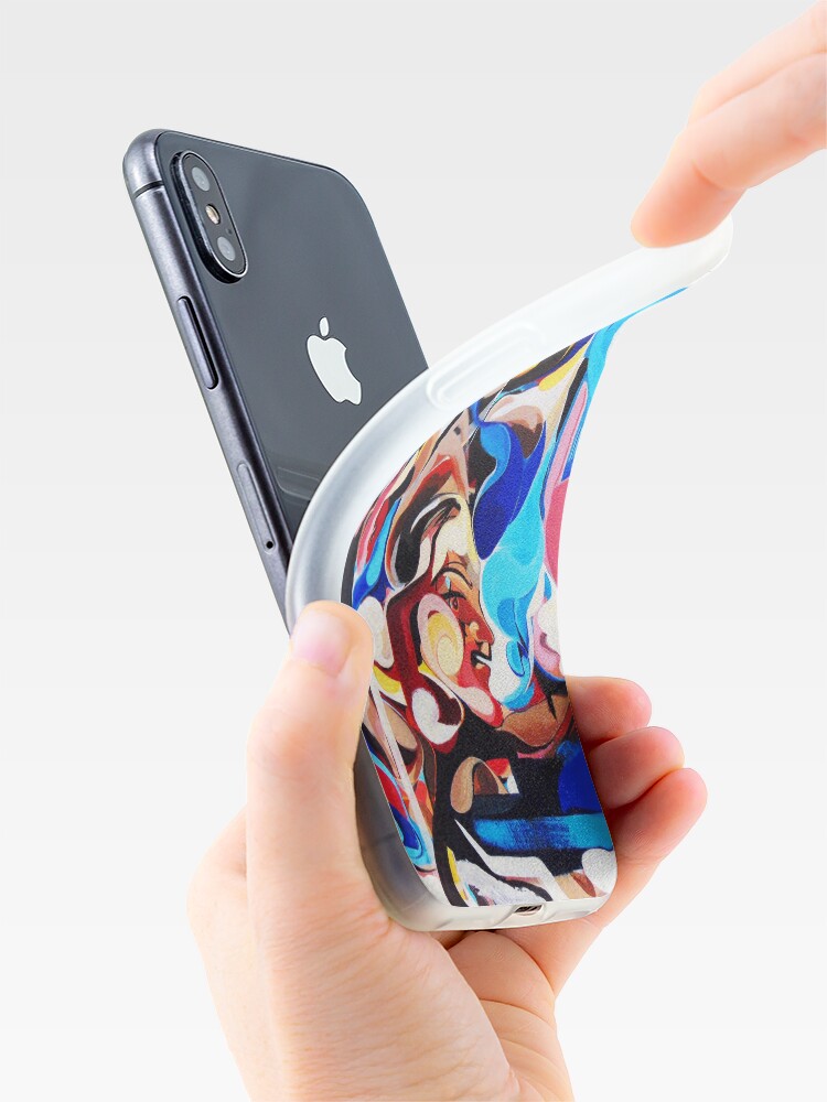 Alternate view of Expressive Abstract People Composition painting iPhone Case & Cover