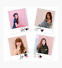 BLACKPINK - ot4 signature polaroids Photographic Print