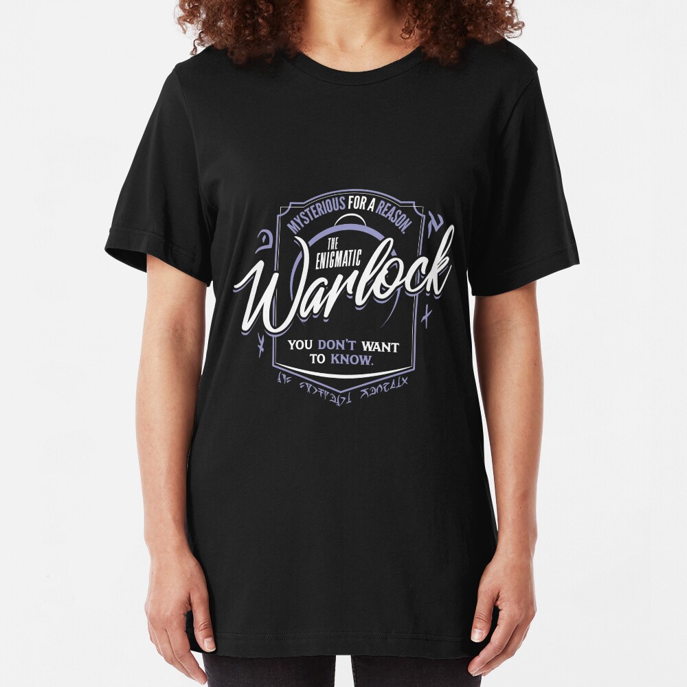 WARLOCK D&D Class Slim Fit T-Shirt
