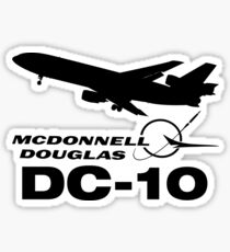 McDonnell Douglas DC-10 - Silhouette (Black) Sticker